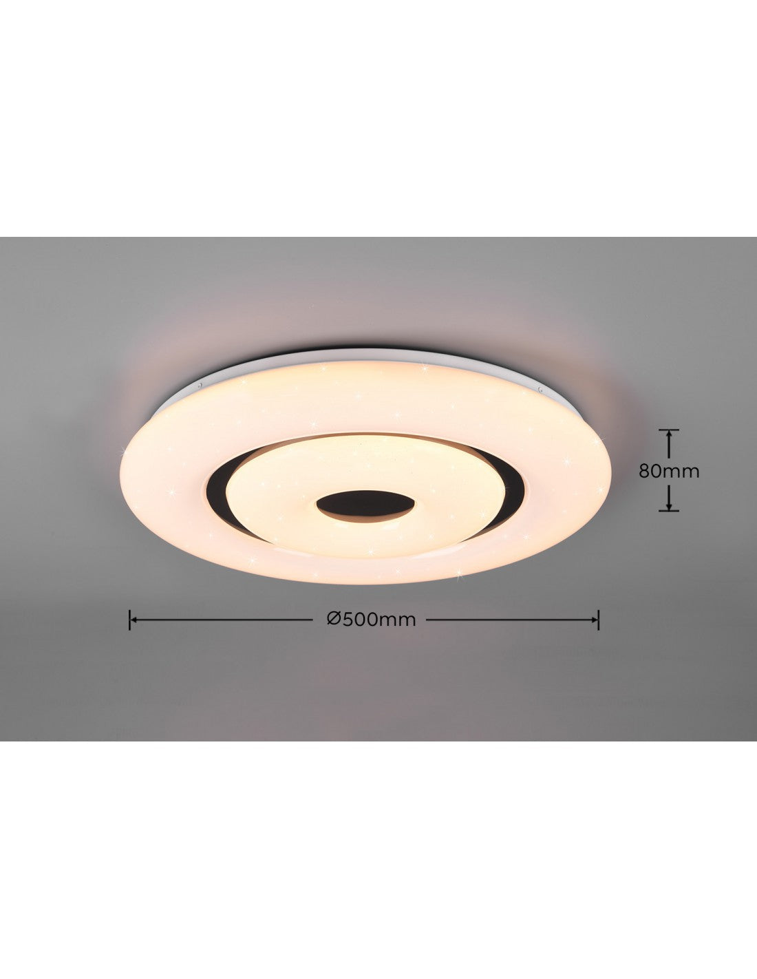 Moderne Deckenleuchte Rana Star Effect LED Dimmer RGBW Trio Lighting