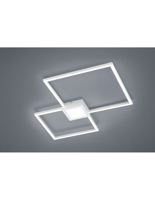 Hydra Design Square White LED 4000k Trio Lighting Deckenleuchte