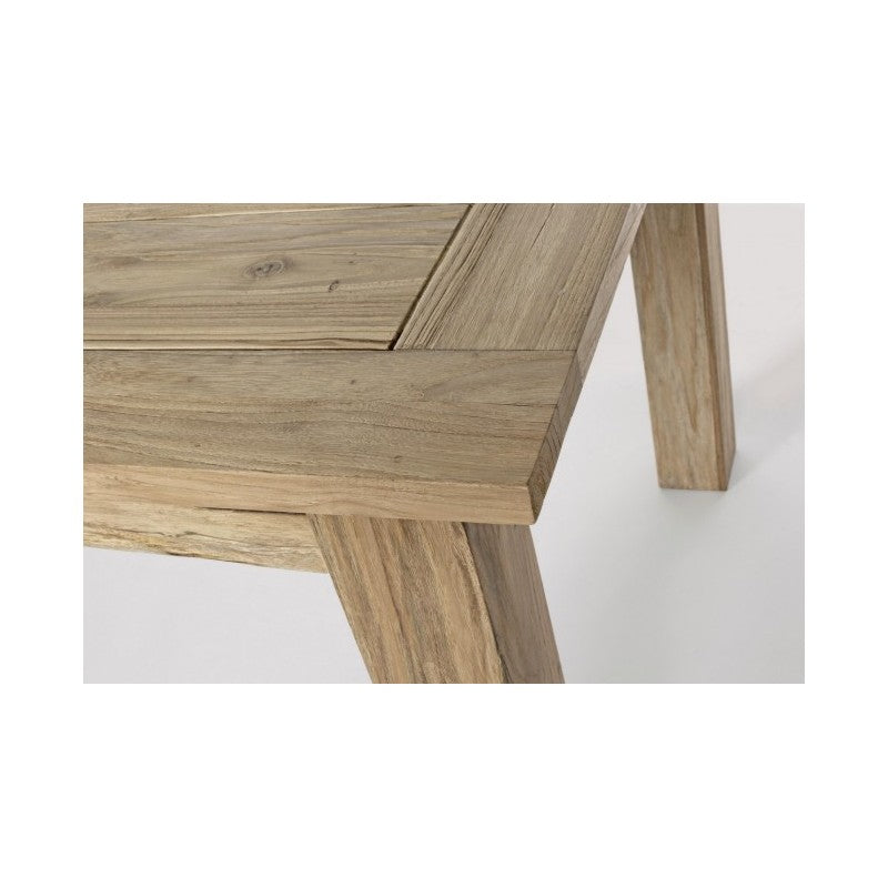 Externer Ausreiselpunkt in Lunterstützung Teak FSC cm 200-260x 100x h 78