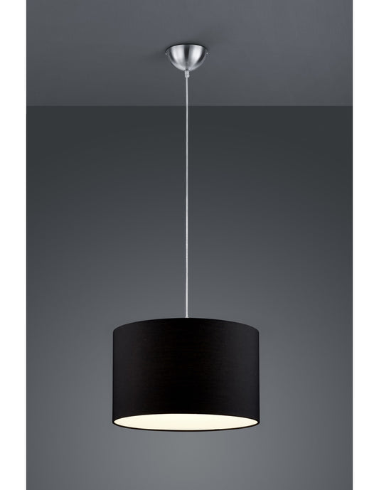 Hotelaufhängung 1xE27 Schwarzer Lampenschirm Ø40 cm Trio Lighting