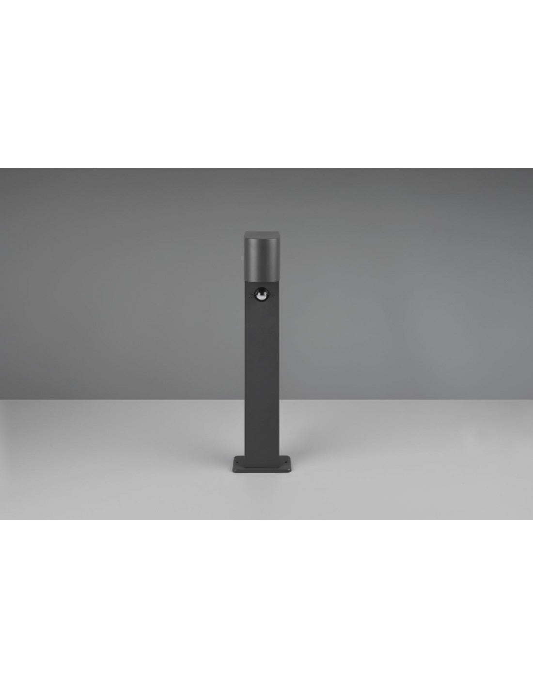 Niedriger Gartenpoller 1xGU10 Roya Anthrazit IP44 Bewegungssensor Trio-Beleuchtung