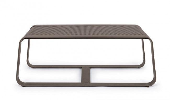 Couchtisch aus Aluminium im Industriestil, 105 x 62 cm