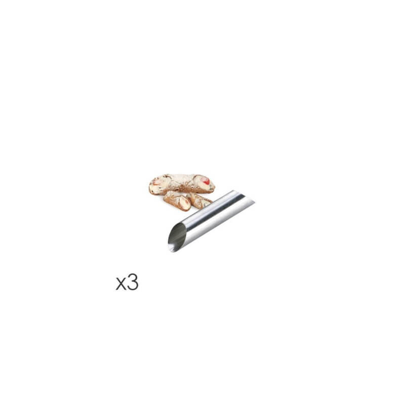 Set 3 Drucker-Forma für Cannoli Delicia in Acciaida Inox-Tescoma