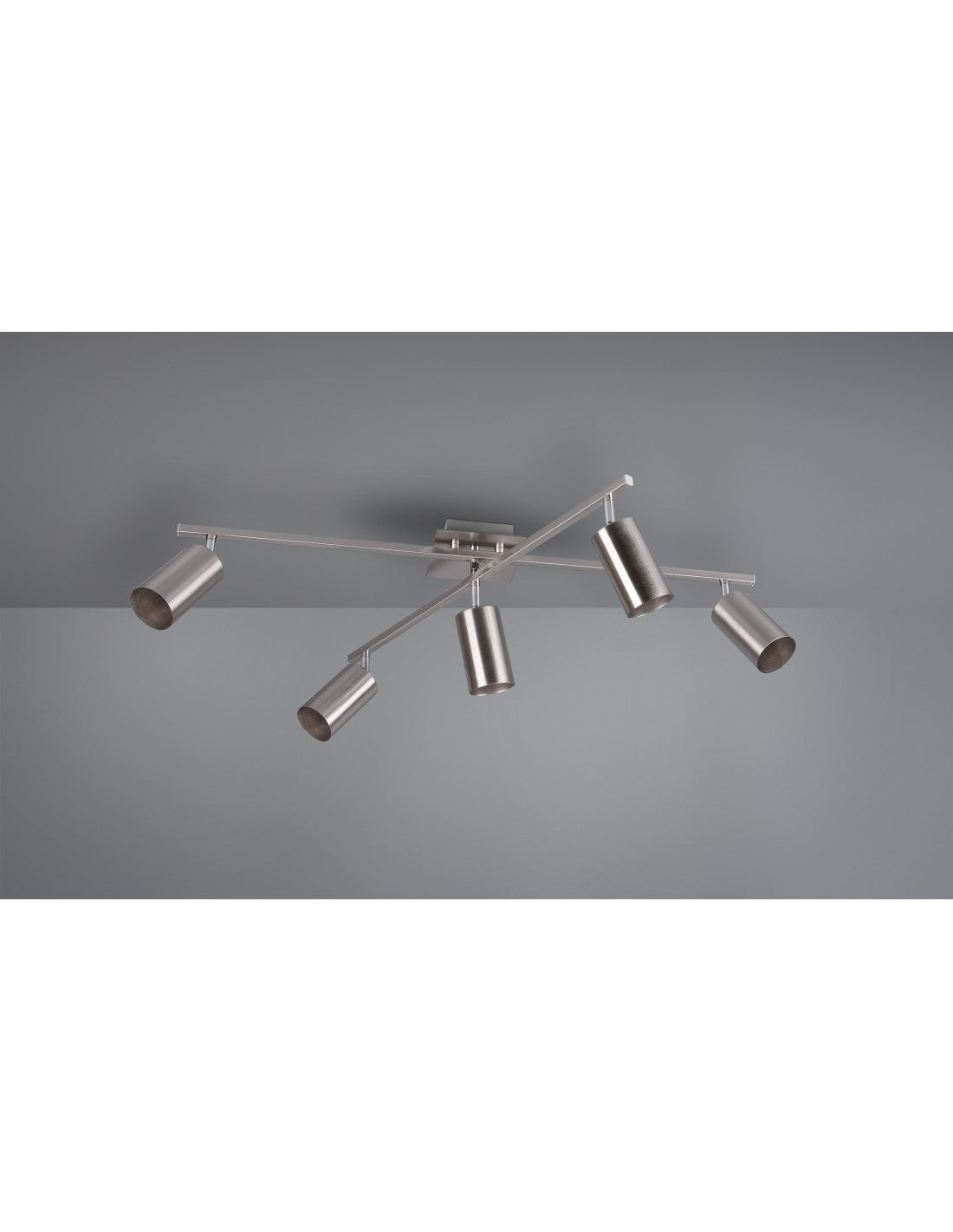 Plafonerin 5 Orientierbare Faretten Marley Nichel Trio Lighting
