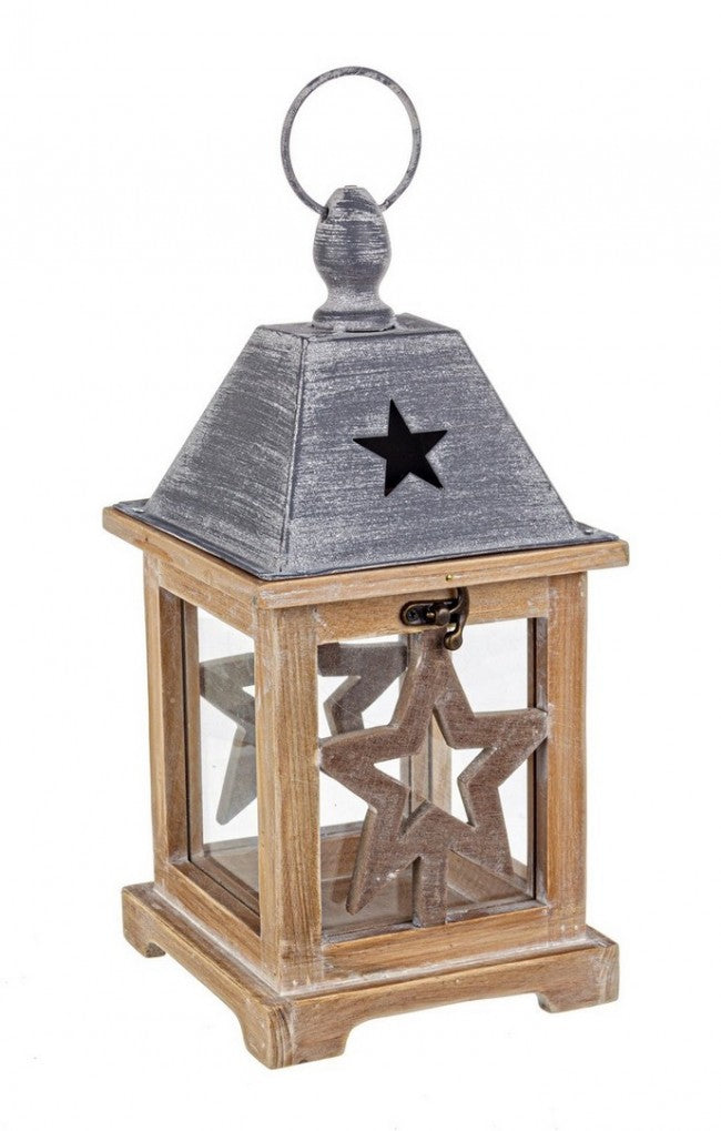 8x Lanterna Alinka Wood Nat C.