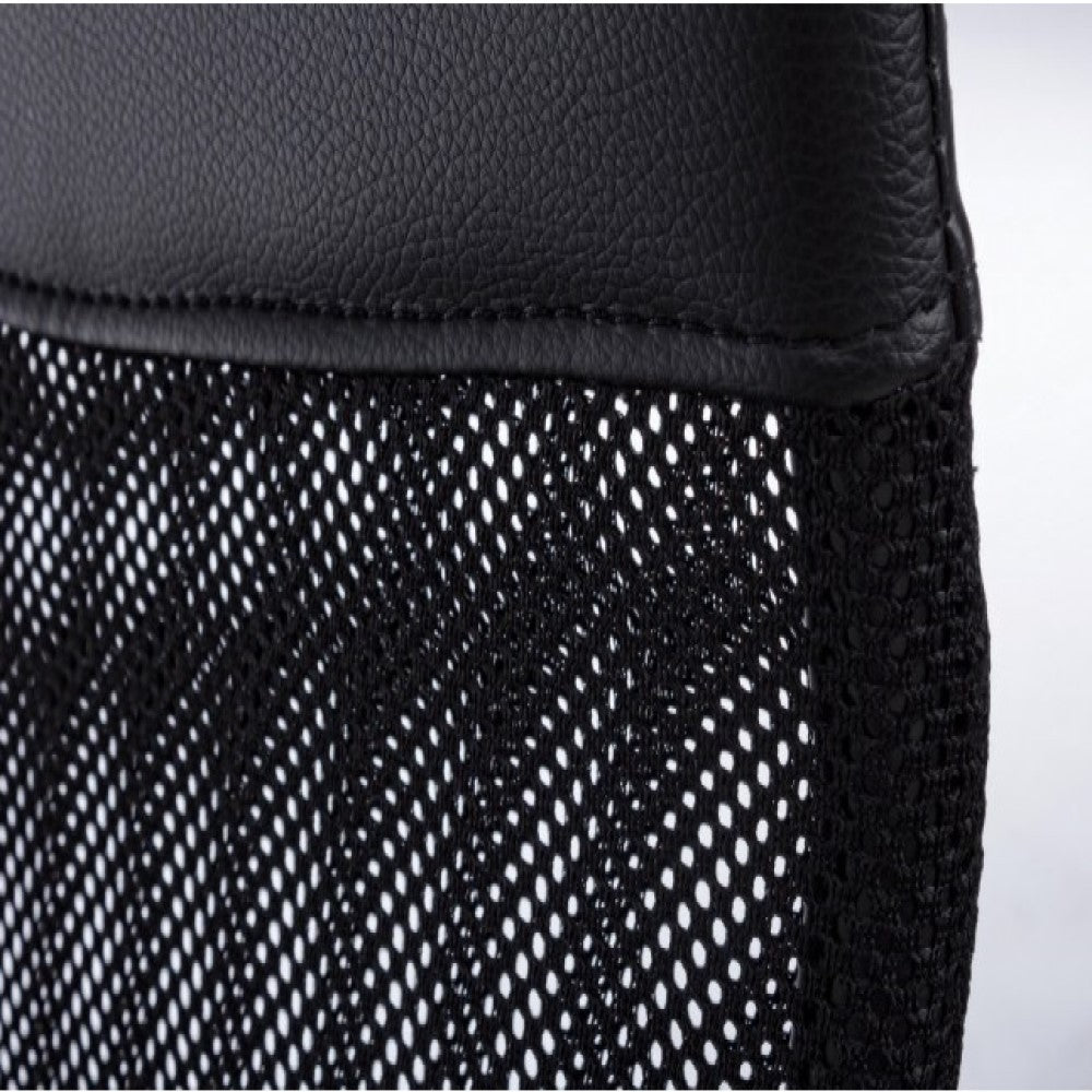 Dakar-Bürosessel aus Öko-Leder mit schwarzen Armlehnen