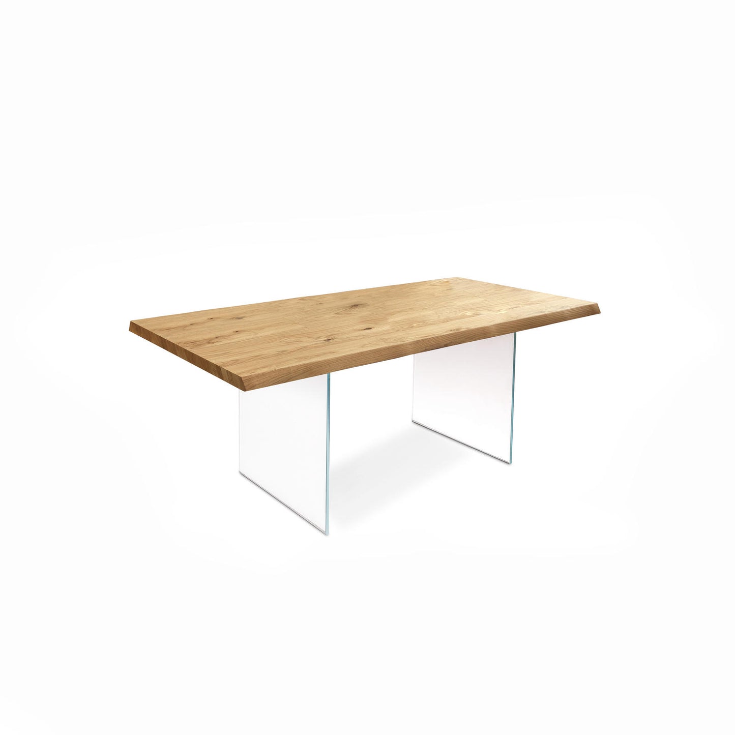 Eierstahl in stahlem Stein und Bein in vorgespanntem Glas 160 /240x90x76h cm