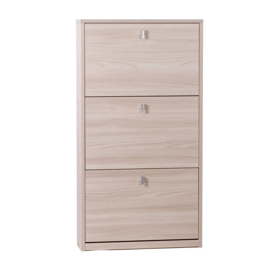 Schuhbox schlank platzsparend drei Türen Light Olmo 63x18x h117 cm