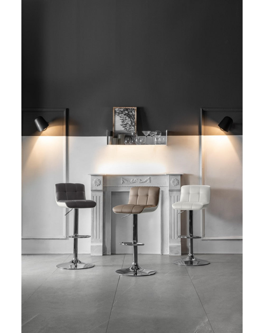 2x Kurt STS Kunstlederhocker