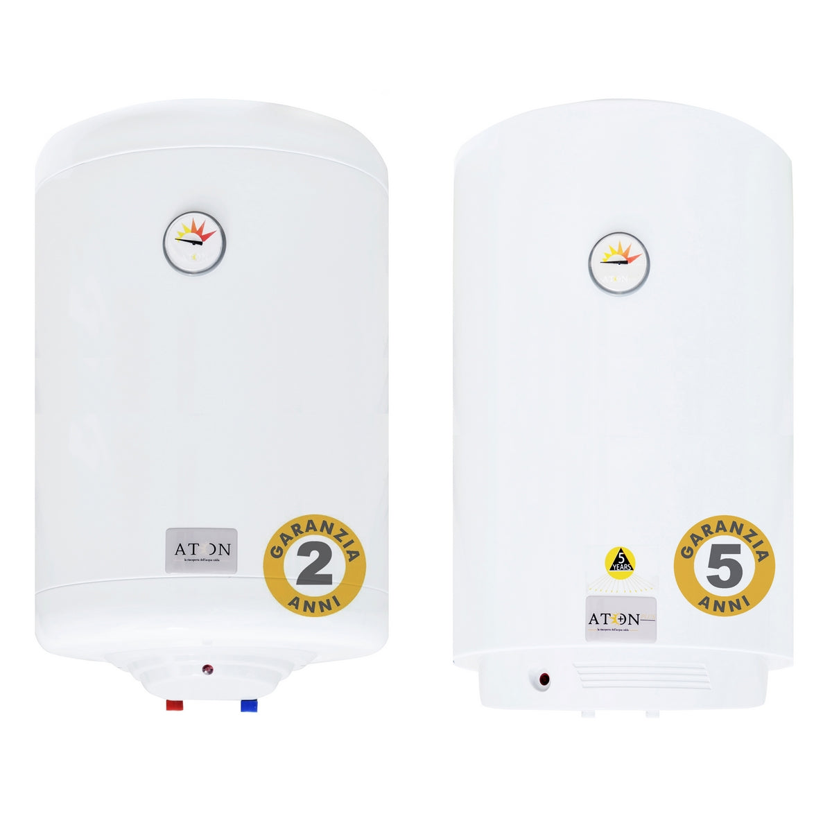 Vertikaler elektrischer Warmwasserbereiter Aton LT.80 – 5 Jahre