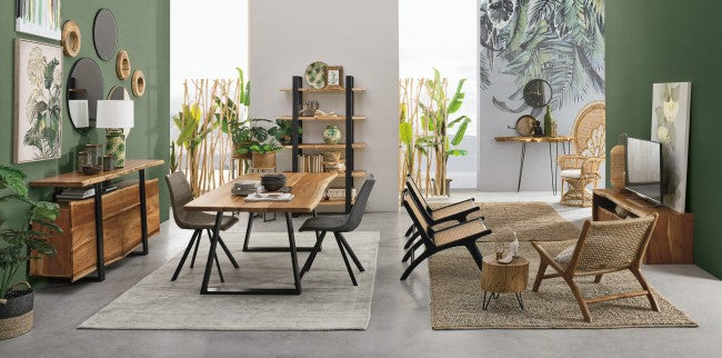 Paravento Aile aus Naturholz 100x18, 5x180h cm