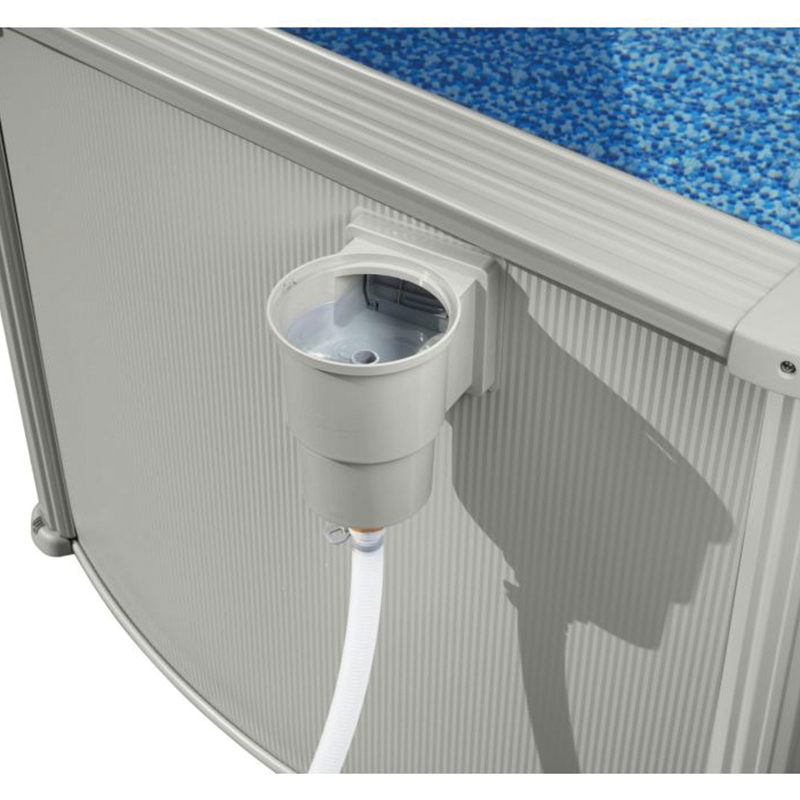 Runder oberirdischer Pool Hydrium 460x120 cm grau