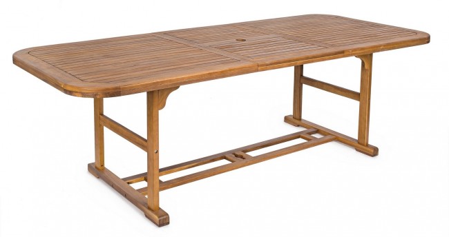 Outdoor Tisch Noemi ausziehbares Holz 180-240x100x h 74cm