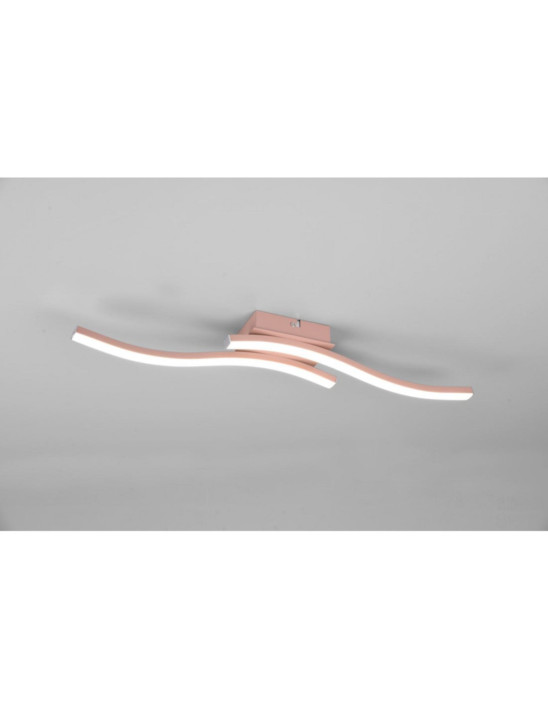Deckenleuchte Design Doppelstab LED 4000k Route Rose Gold Trio Lighting