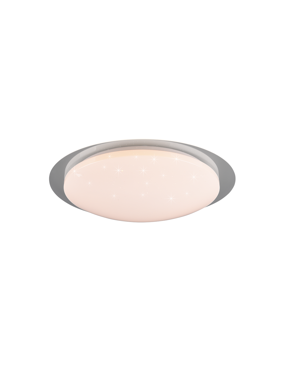 Moderne dimmbare RGB-LED-Deckenleuchte Bilbo Ø48 cm, weiße Trio-Beleuchtung