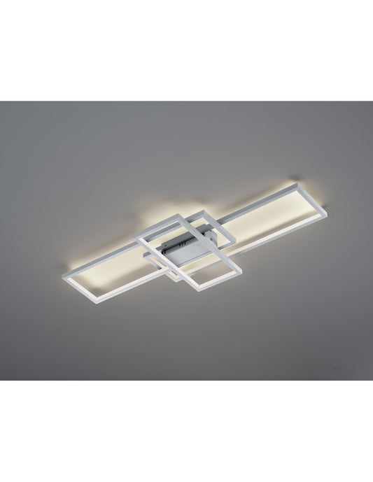 Thiago Led Deckenleuchte 3 Rechtecke L104 cm Nichel Trio Lighting