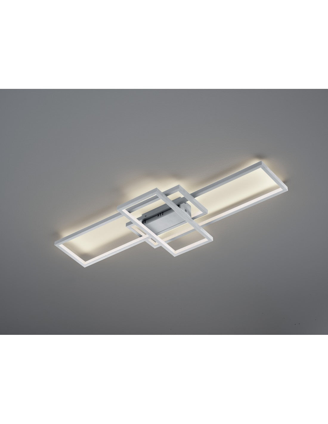 Thiago Led Deckenleuchte 3 Rechtecke L104 cm Nichel Trio Lighting