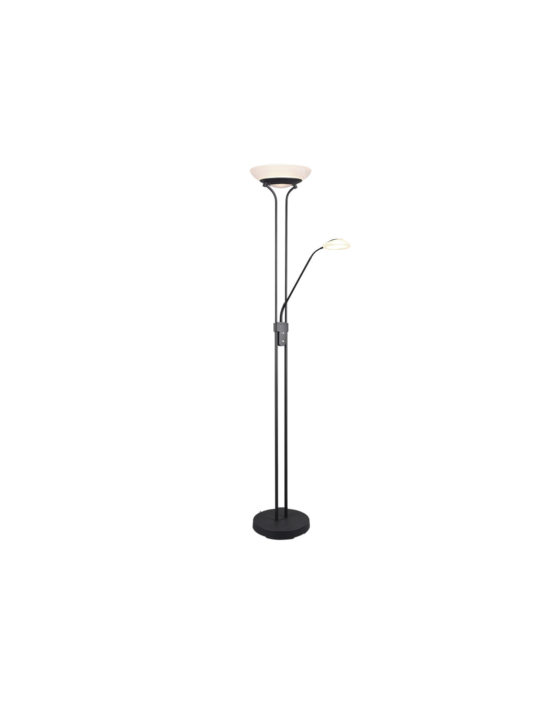 LED-Stehleuchte mit Lesestrahler Orson Black Trio Lighting