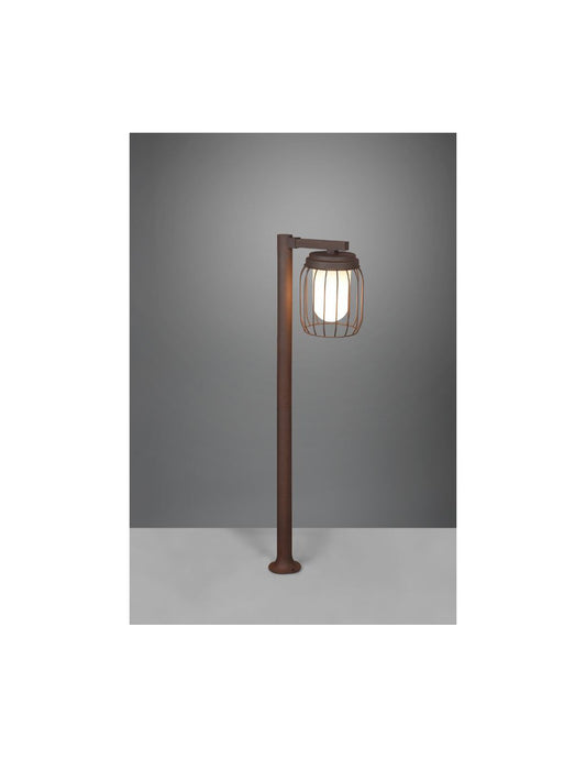 Outdoor Pole Tuela Diffuser Cage Rust IP44 Trio Lighting