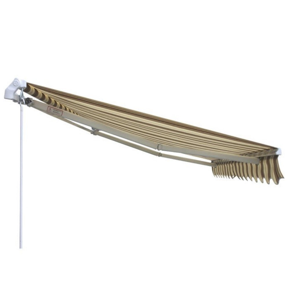 Feste Markise Itaca 2,5 x 2 Meter in den Farben Beige und Grün Verdelook