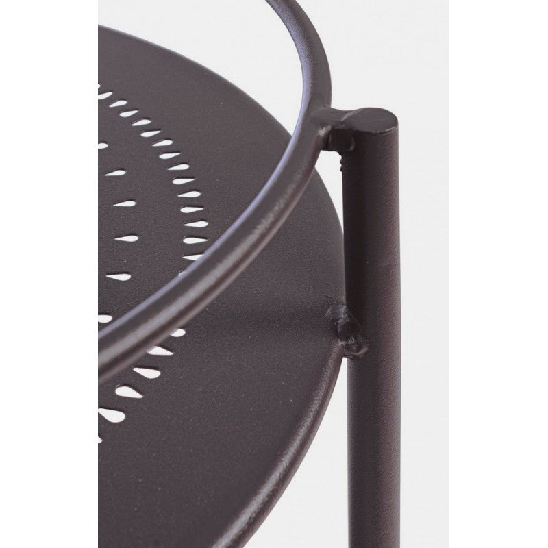 Anthrazitgrauer Flaschenwagen aus Stahl