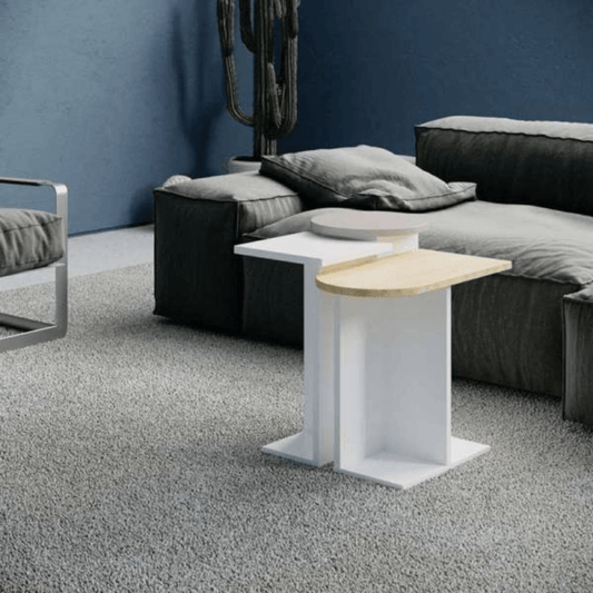Tris-Tafel aus weißem Blindbrot