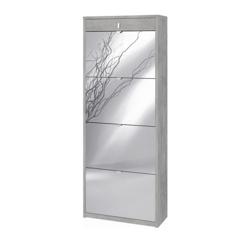 Vier-Zoll-Mantel in einer oberen Schublade mit Beton Cement 63x29x h164 cm