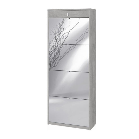 Vier-Zoll-Mantel in einer oberen Schublade mit Beton Cement 63x29x h164 cm