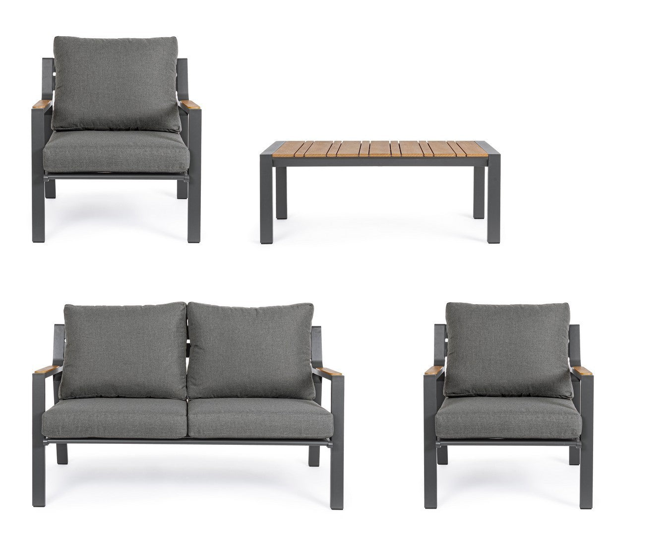 Gardine Set Ernst antracite