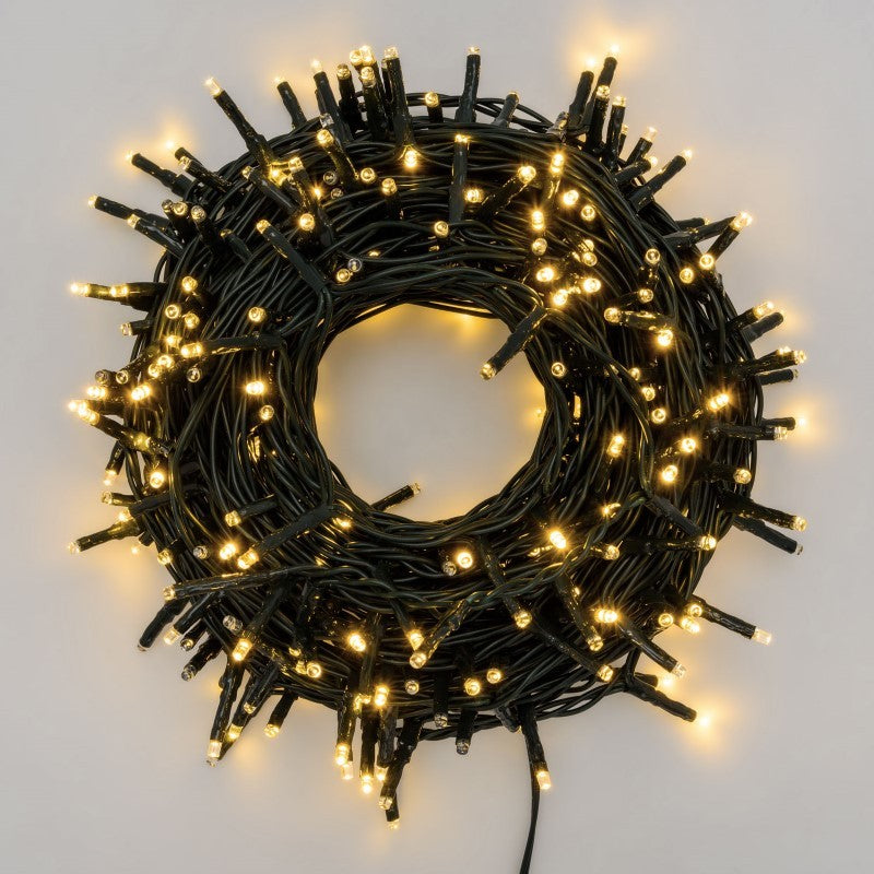 Kette 300 Mini LED Multi FLASH WARMWEISS 18m