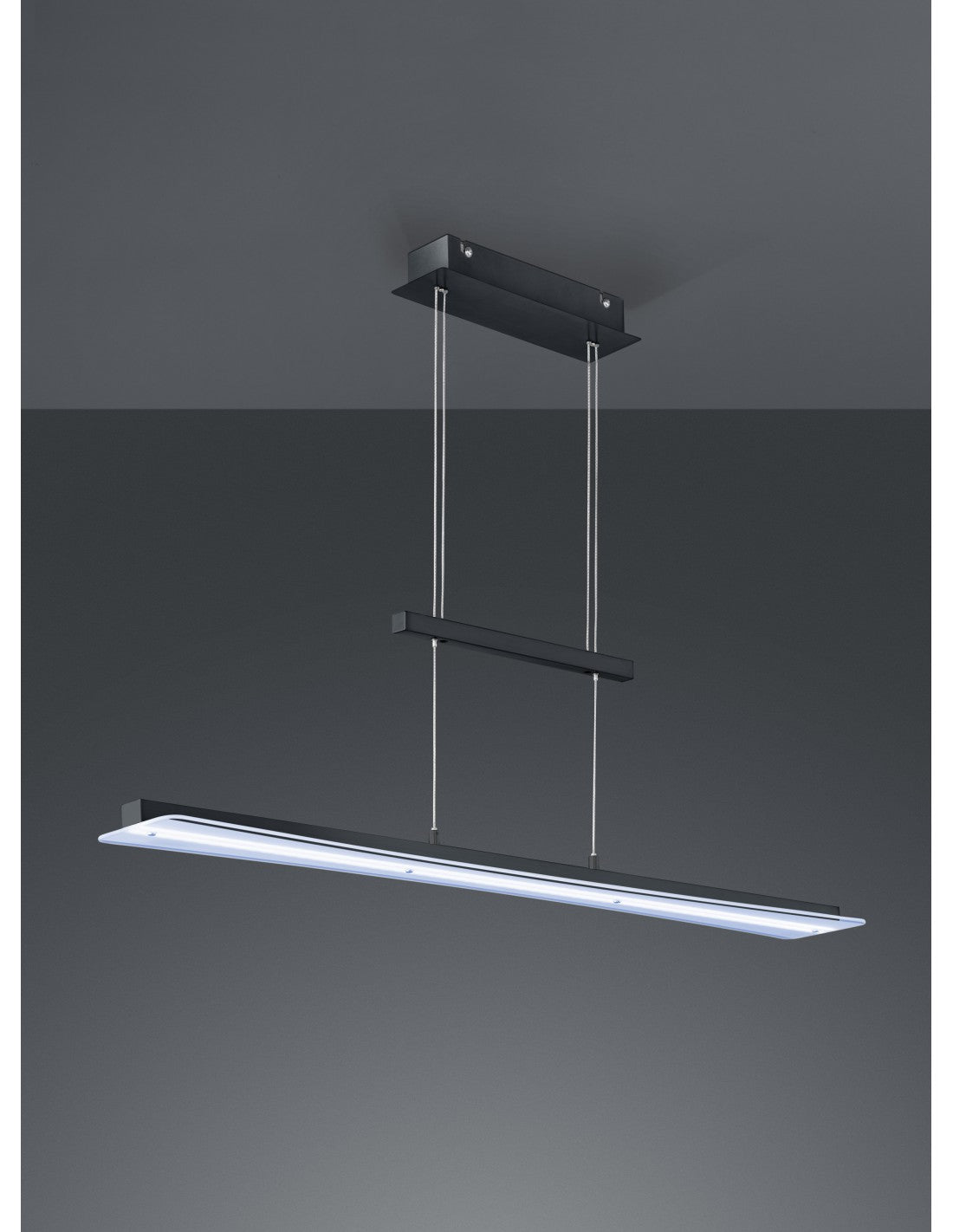 Suspension Modern Smash Led Dimmbar Schwarz L100 cm Trio Beleuchtung