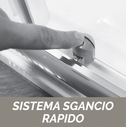 Eckduschseite aus Siebdruckglas – Essential