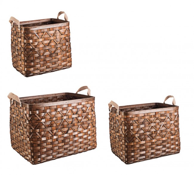 Set3 Korb 2M Lisette Rett Brown