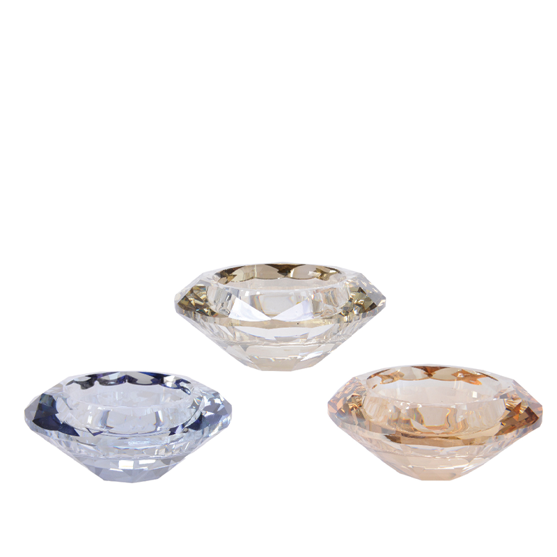 Kerzenhalter aus Kristallglas Ø7 cm