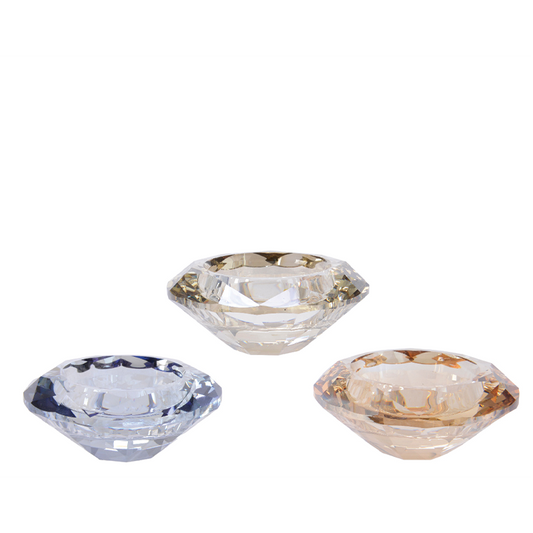 Kerzenhalter aus Kristallglas Ø7 cm