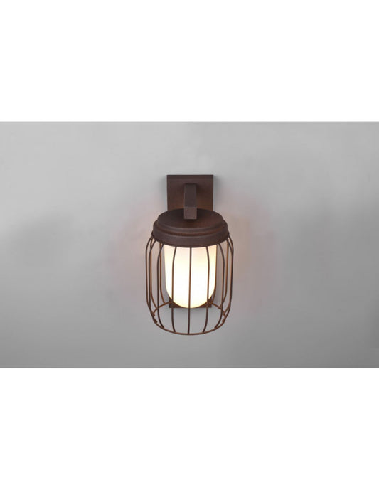 Rust Cage Wandleuchte 1xE27 Tuela IP44 Trio Lighting