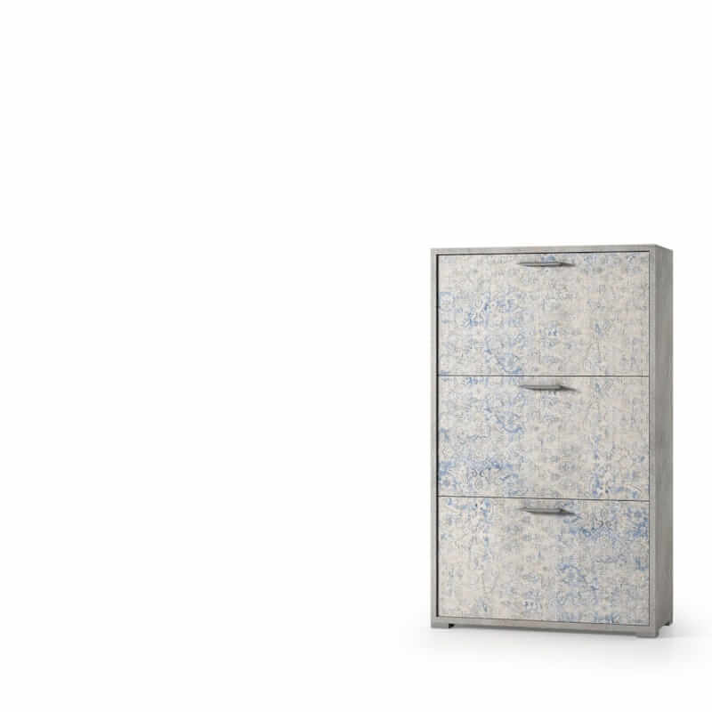 Scarmiera A Doppel Tiefe Mit 3 Ante bis 18 Paia Di Scarpe cement, die