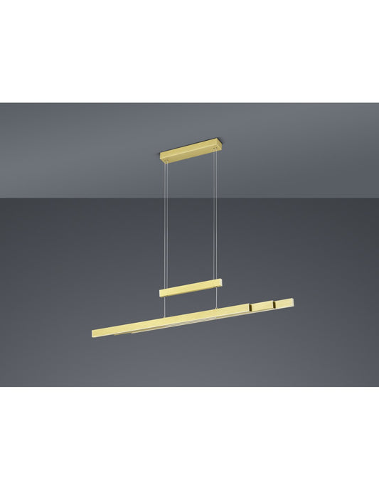 Suspension Moderne Trajan Led Touch Dimmbare Messing Trio Beleuchtung