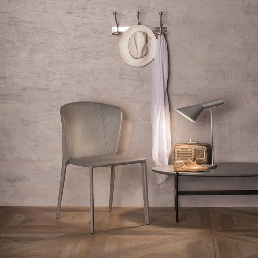 4x Sedia in der Symilchale und hellgrau, 49x56x82h cm