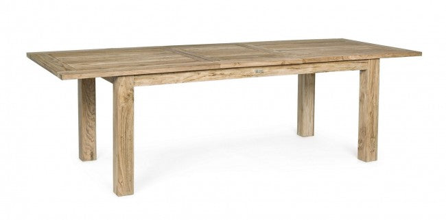 Externer Ausreiselpunkt in Lunterstützung Teak FSC cm 200-260x 100x h 78