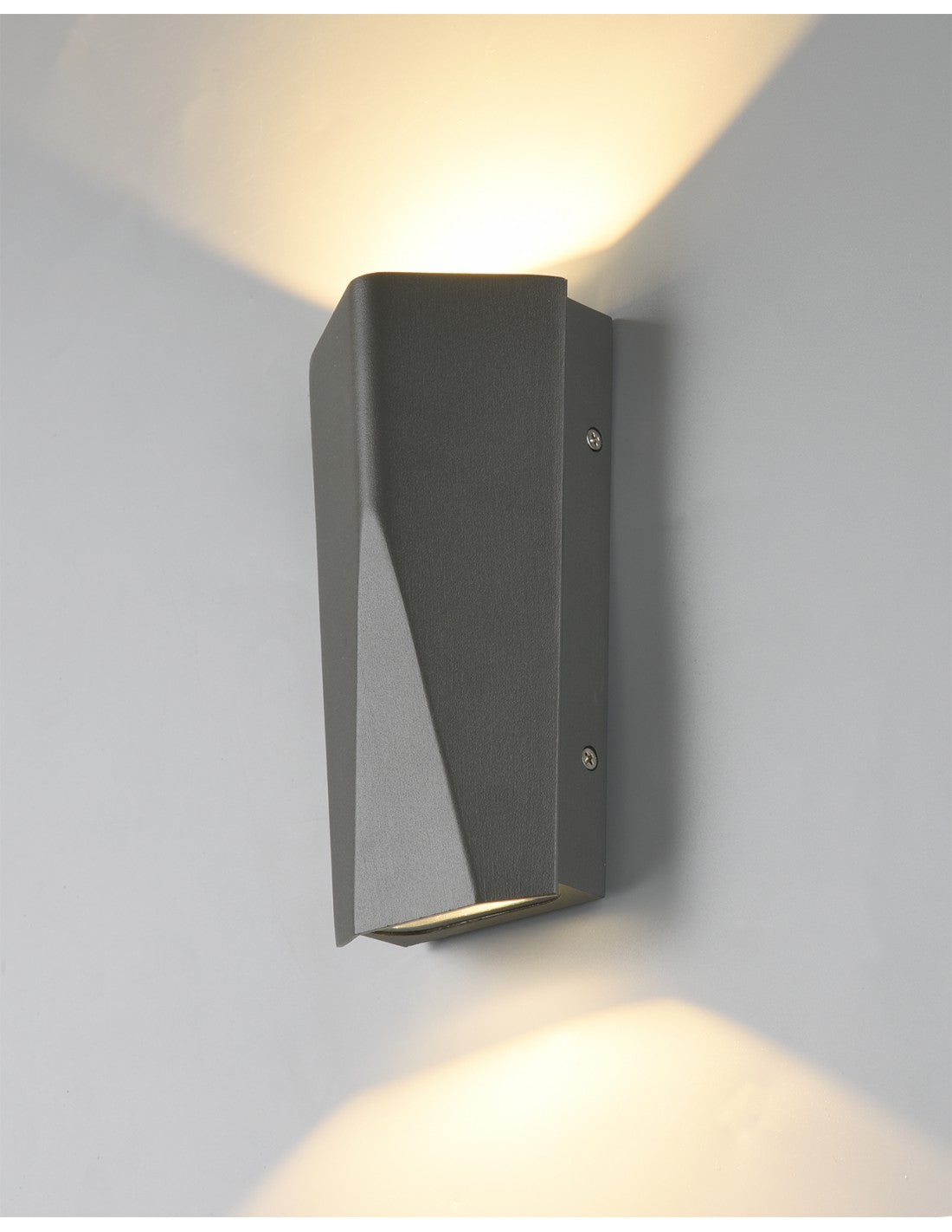 Tay Led Wandleuchte IP65 Anthrazit Double Light Trio Lighting