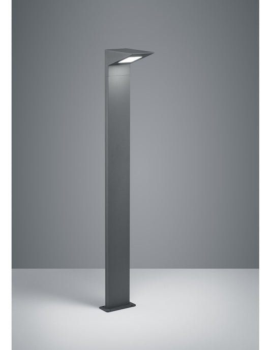 IP54 Anthrazit-Aluminium-LED-Außenmast Nelson Trio Lighting