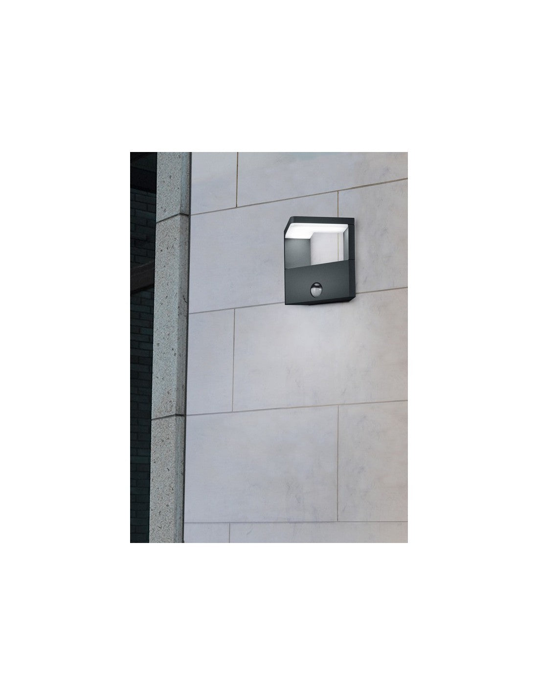 Applique Led Ingress Esterno Ganges Anthrazit mit dem Sensor der Movimento Trio Lighting