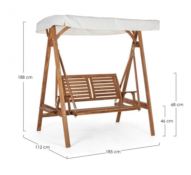 2-Sitzer-Außenschaukel 185x112x188h cm