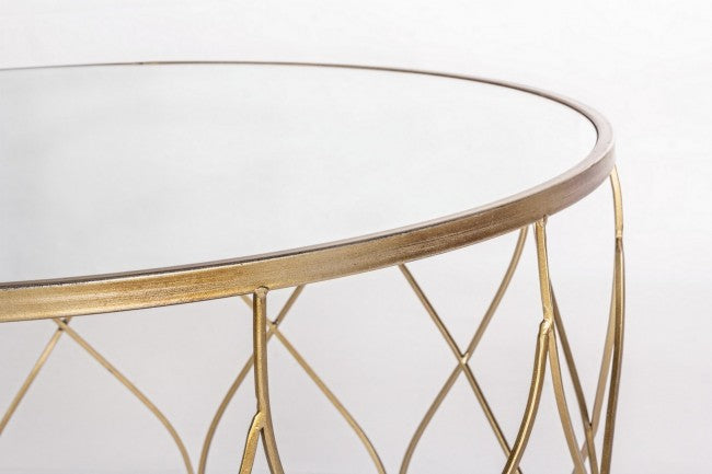 Set 2 Metallische Tafeltische