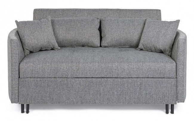 CLAYTON Zweisitzer-Schlafsofa Grau 166x88x H84 cm