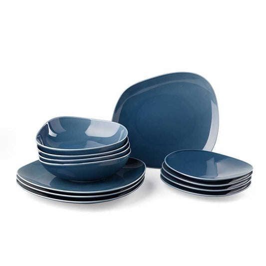 Bio-Speiseservice 12-teilig Villeroy & Boch blau Griechenland