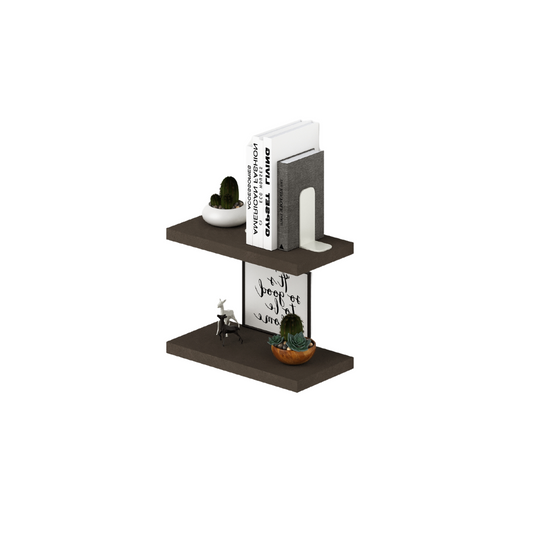 Paar Wandregale Schlammfarbe H2,2x45x23 cm