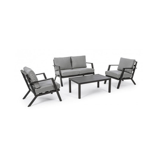 YK13 4-teiliges Garten-Lounge-Set in Anthrazit