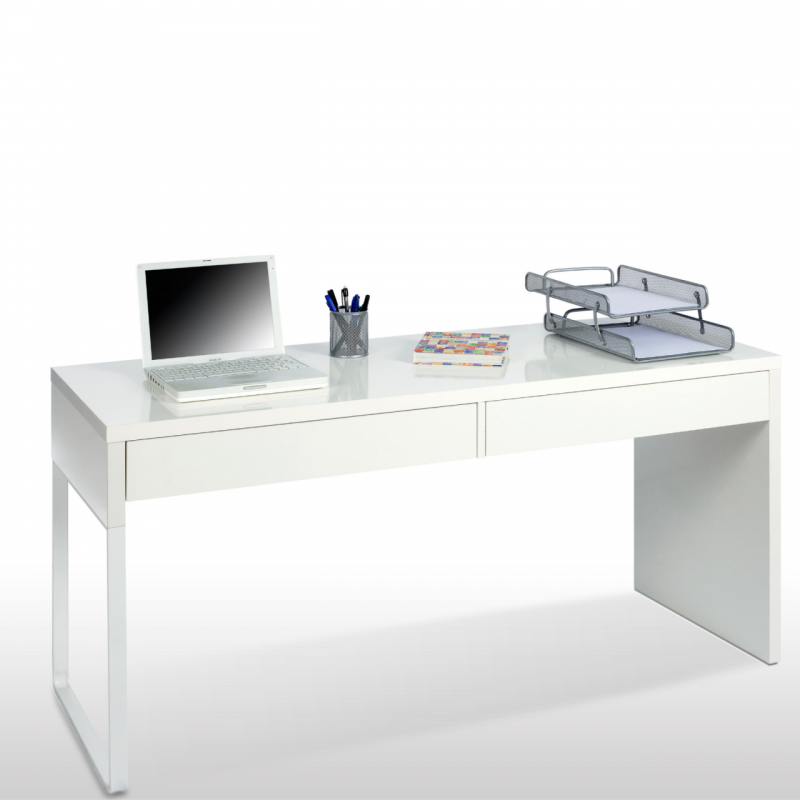 Computer Schreibtisch Cm. 138 x 50 x 75h Weiß